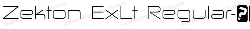 Zekton ExLt Regular字体转换